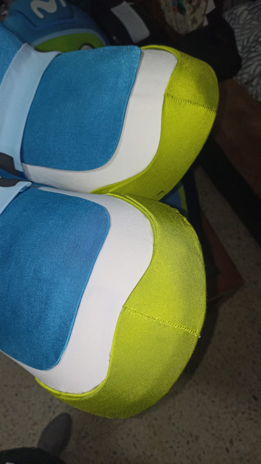 Limpieza y desinfección de botarga de Movistar